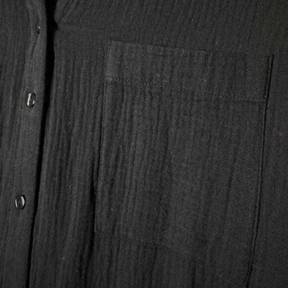 NWT L*Space Black Cotton Button Front Stacie Jumper – Women’s S - Picture 4 of 8